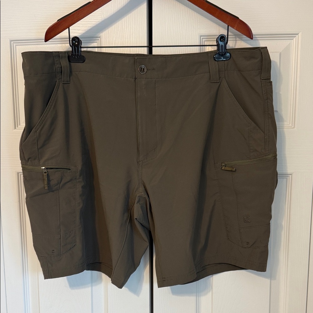 Mens 5.11 Tactical Men's Olive Cargo Shorts
